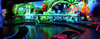 Schwarzlicht-Minigolf für 2 Personen – Schwarzlicht-Insel Berlin