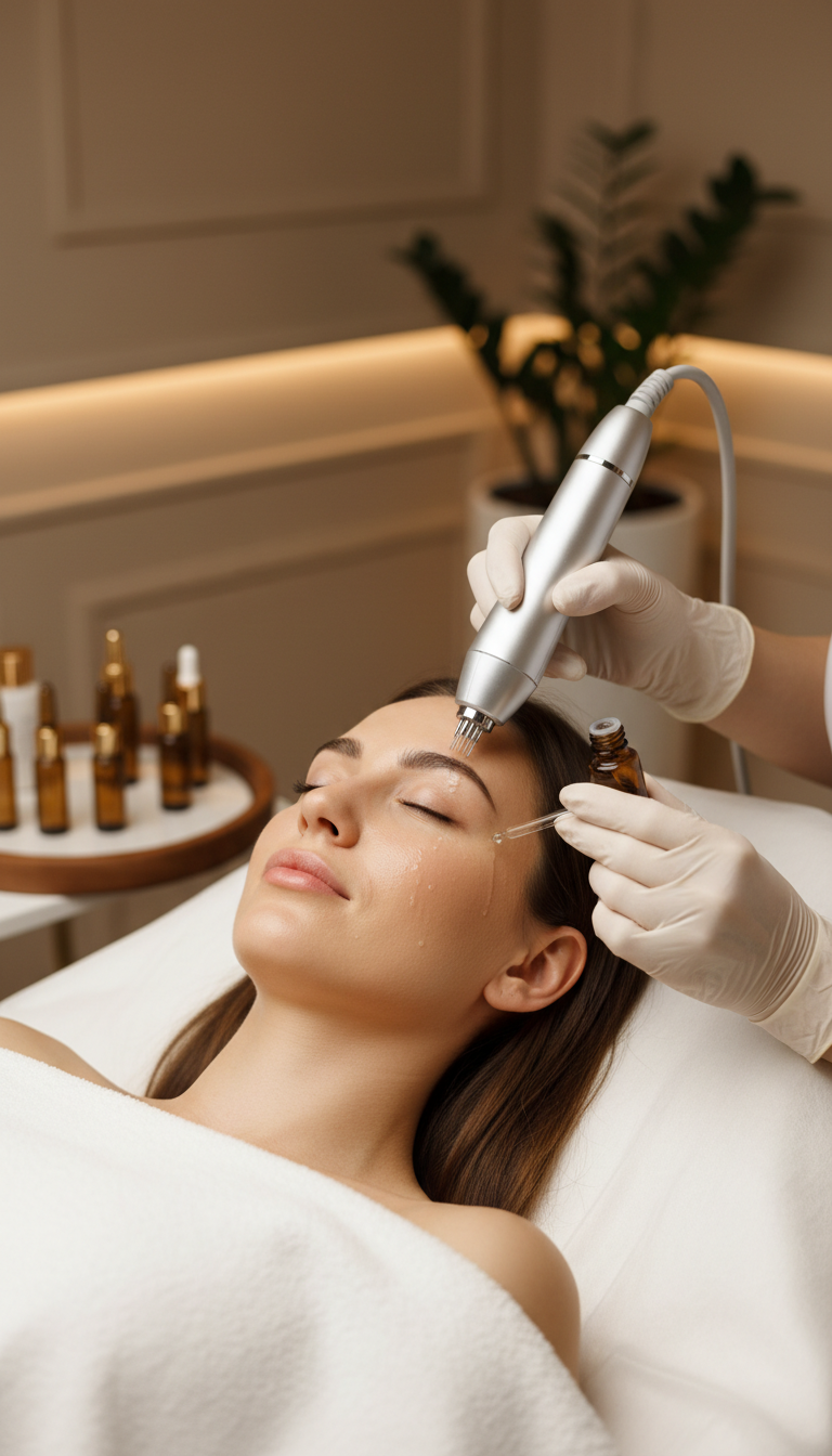 Aquafacial oder Microneedling