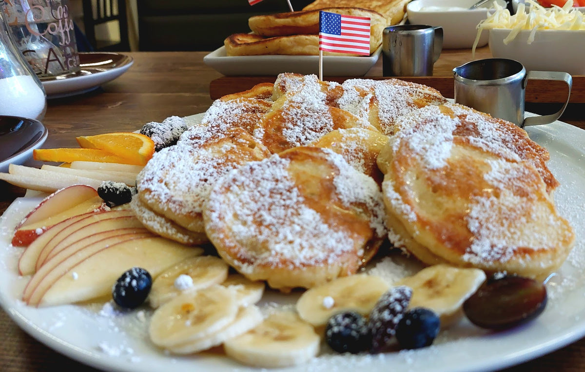 American Pancakes &amp; Getränk für 2 Personen