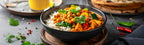 Indische Curry Bowl &amp; Getränk für 2 Personen