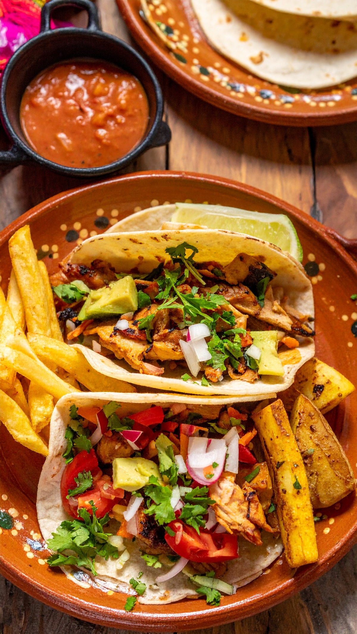 Tacos mit Beilagen für 2 Personen