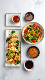 Asiatisch vegetarisches Brunch-Buffet