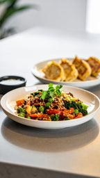 Asiatisch vegetarisches Brunch-Buffet
