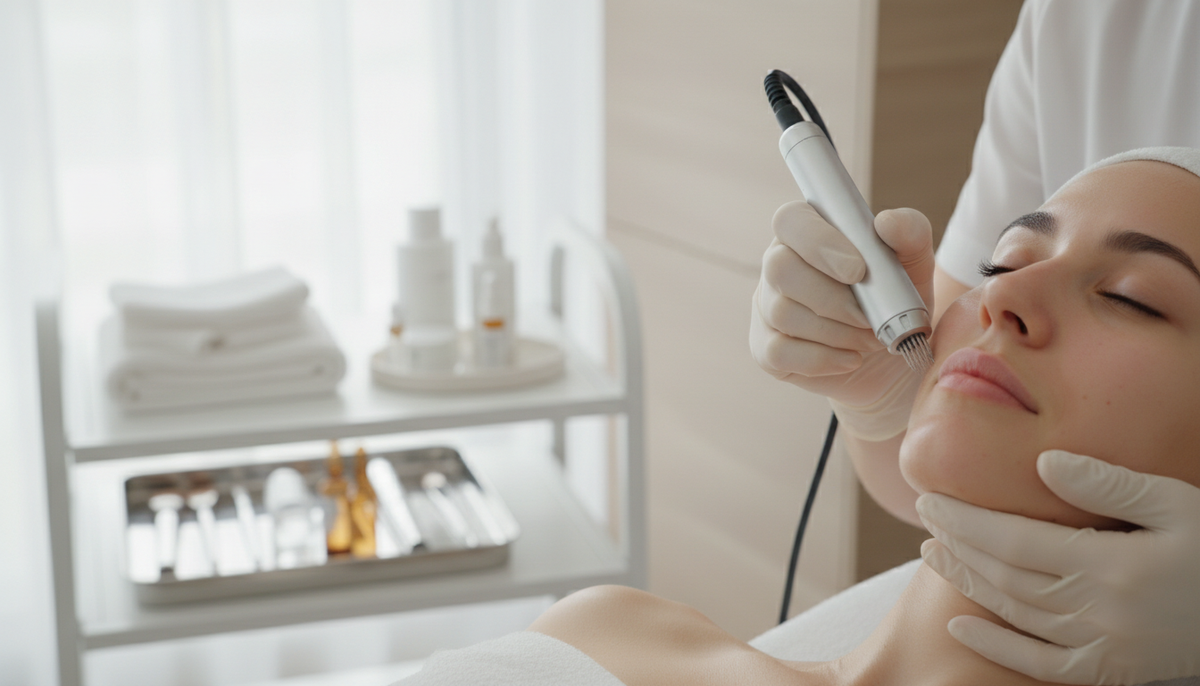 60-minütige Microneedling-Gesichtsbehandlung