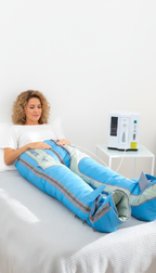 Lymph-Massage mit Kompressionshose