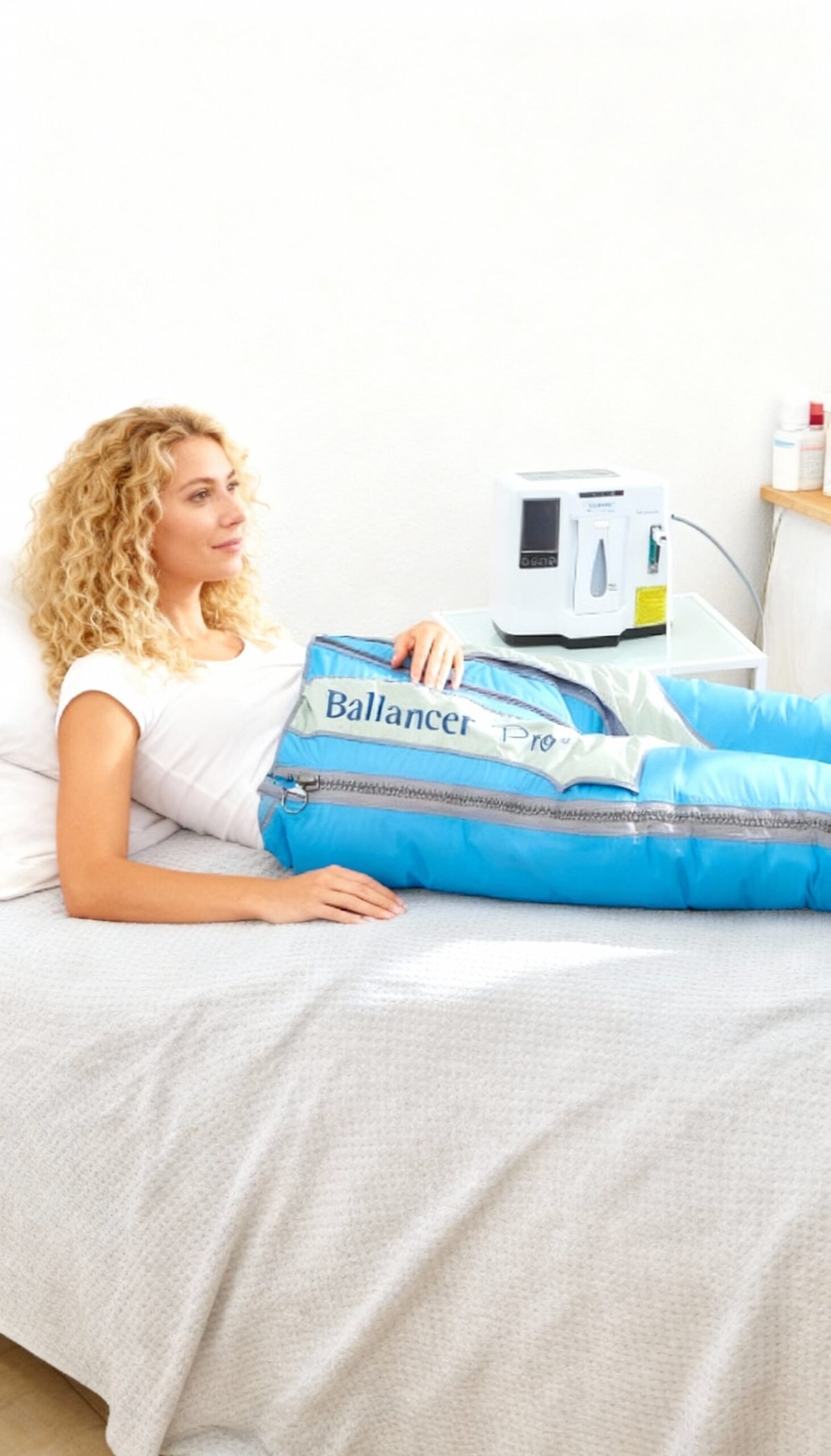 Lymph-Massage mit Kompressionshose