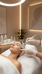 Mikrodermabrasion mit Massage und Collagen-Maske