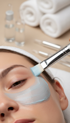 Mikrodermabrasion mit Massage und Collagen-Maske