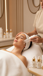 Aqua-Facial-Gesichtsbehandlung mit Cell Booster und Ultraschall