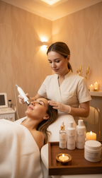 Aqua-Facial-Gesichtsbehandlung mit Cell Booster und Ultraschall