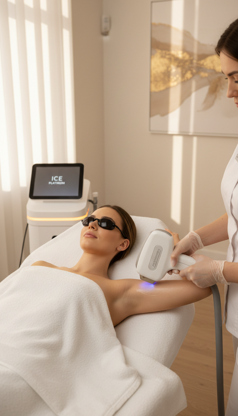 Haarentfernung mit ICE Diodenlaser