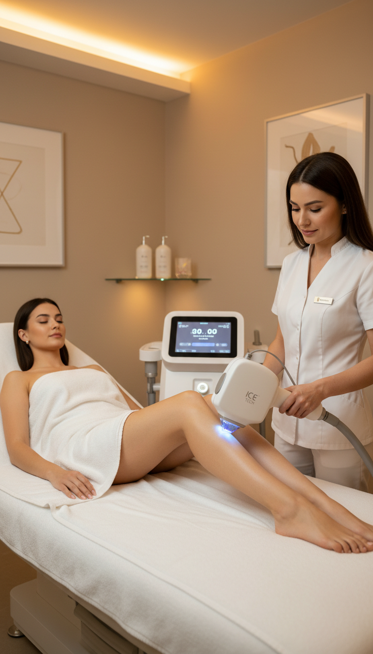 Haarentfernung mit ICE Diodenlaser