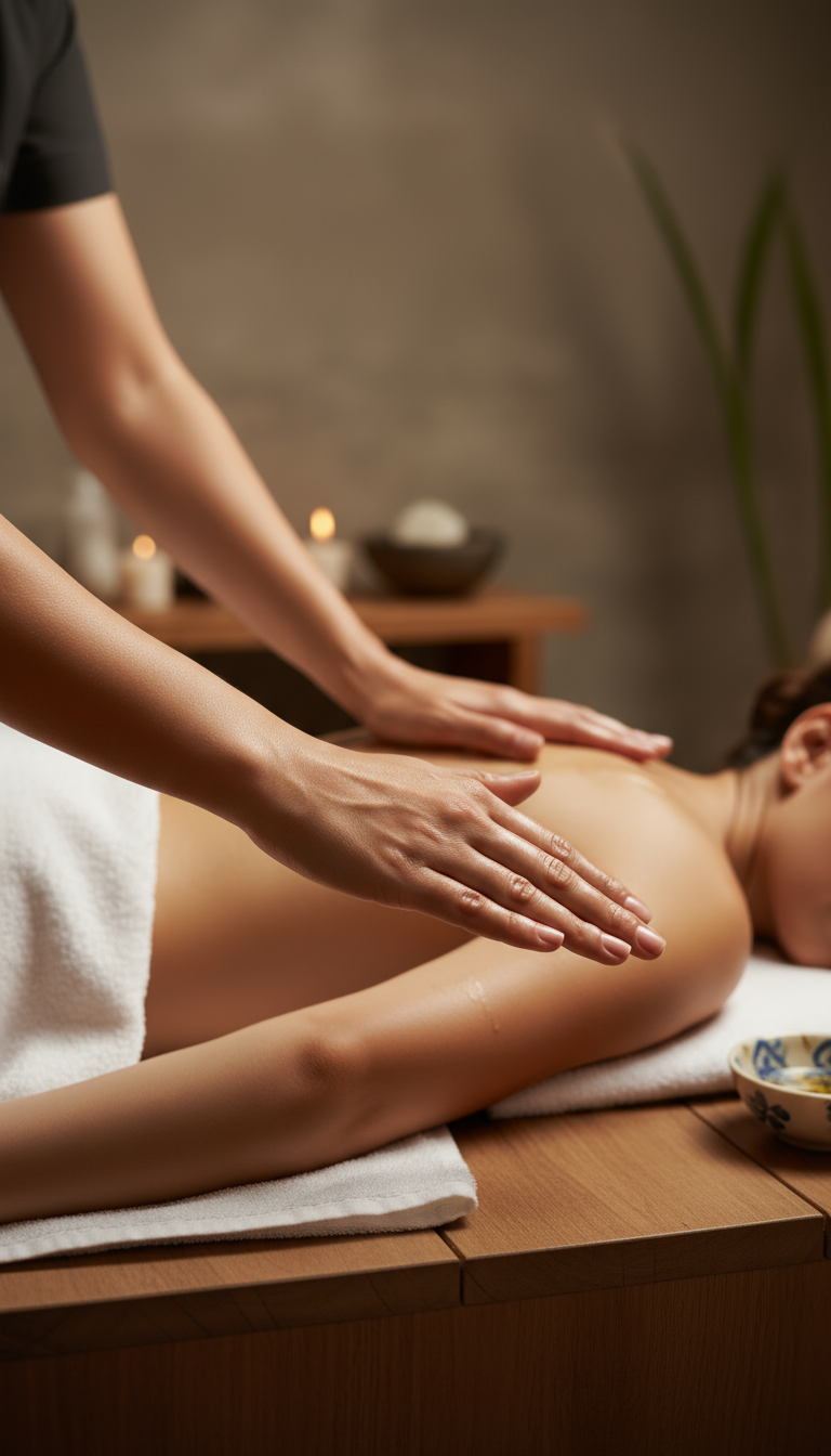 Rosenblüten Ganzkörpermassage &amp; Gesichtsbehandlung