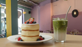 Souffle Pancake &amp; Iced Matcha Latte