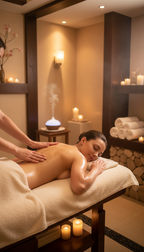 Aromaöl-Massage