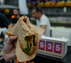 Gefaltete Pizza frisch zubereitet bei 450 Folded Dortmund