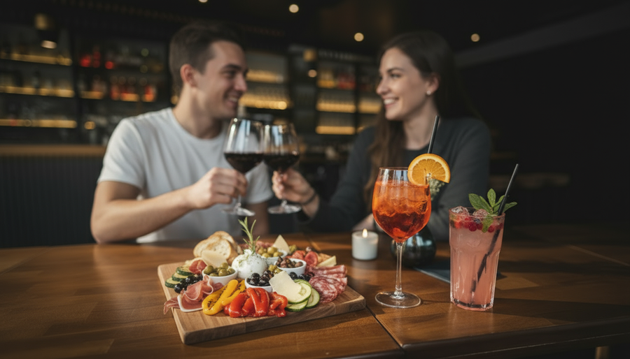 Antipasti mit Wein &amp; Spritz  für  2 Personen