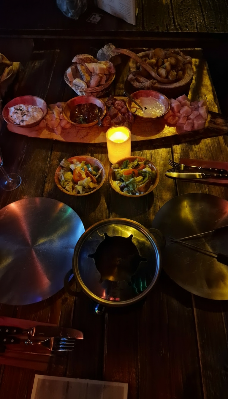 Feuertopf-Fondue für 2 Personen