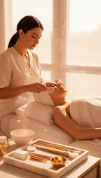 Gesichtsreinigung oder Aqua-Facial