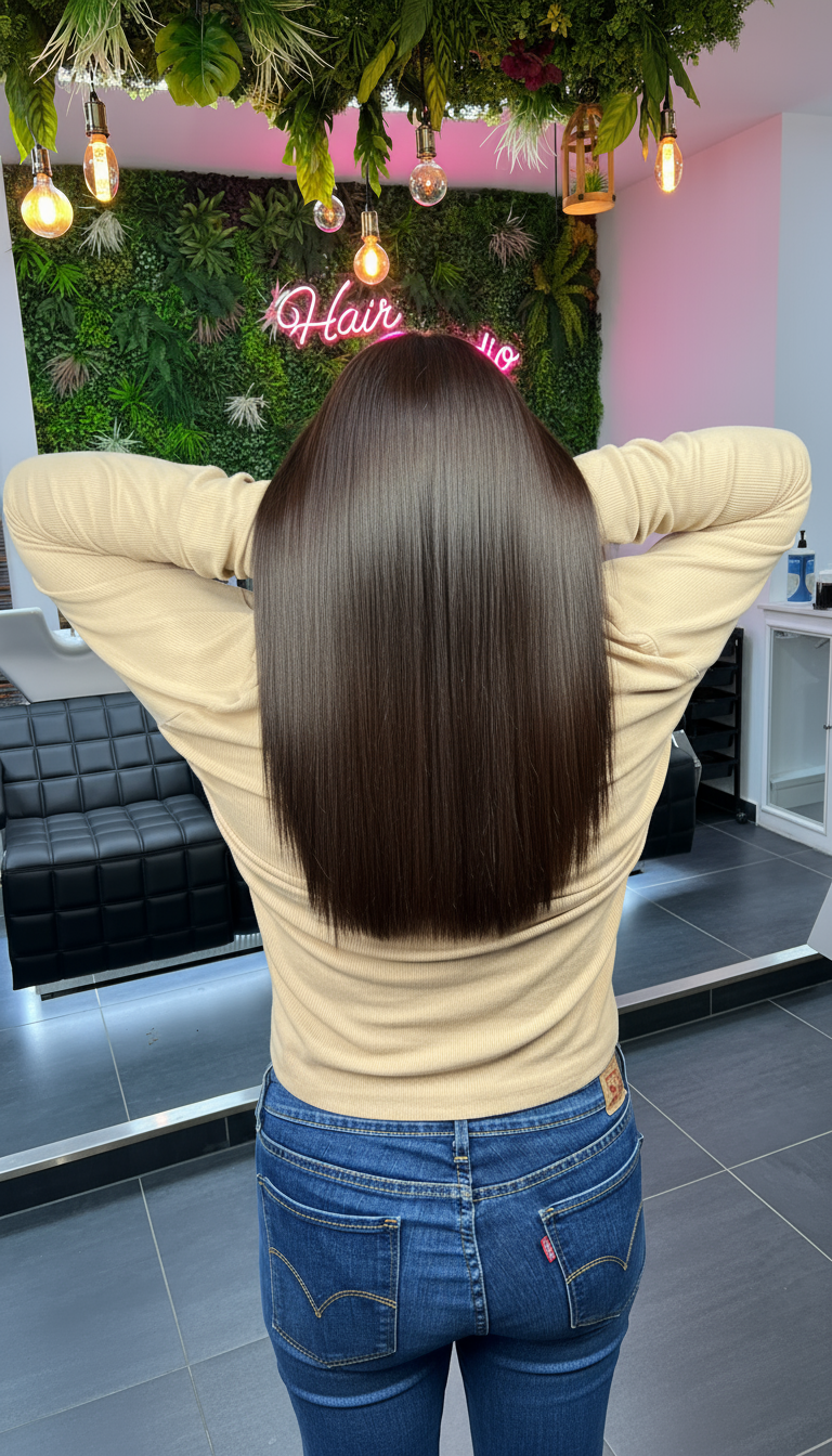 Vegane- oder Keratin-Glättung