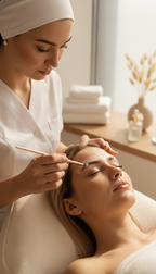 Wimpern- oder Augenbrauenlifting