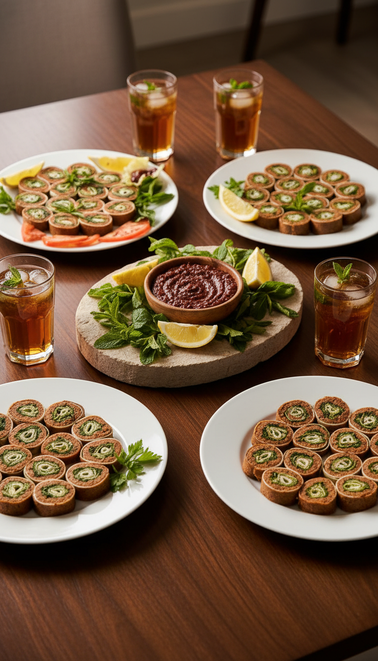Cigköfte Sushi & Getränk für 2 Personen