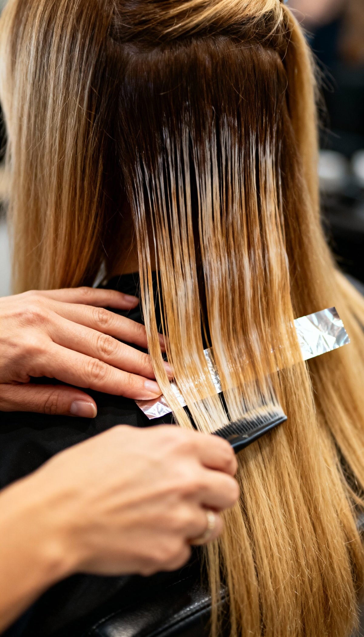 Balayage mit Schnitt &amp; Föhnen
