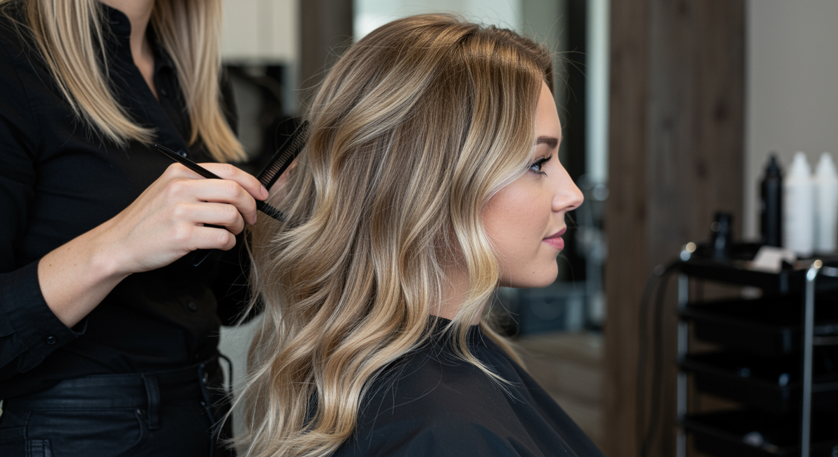 Balayage mit Schnitt &amp; Föhnen