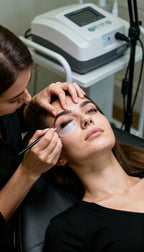 Wimpern- und Augenbrauenlifting