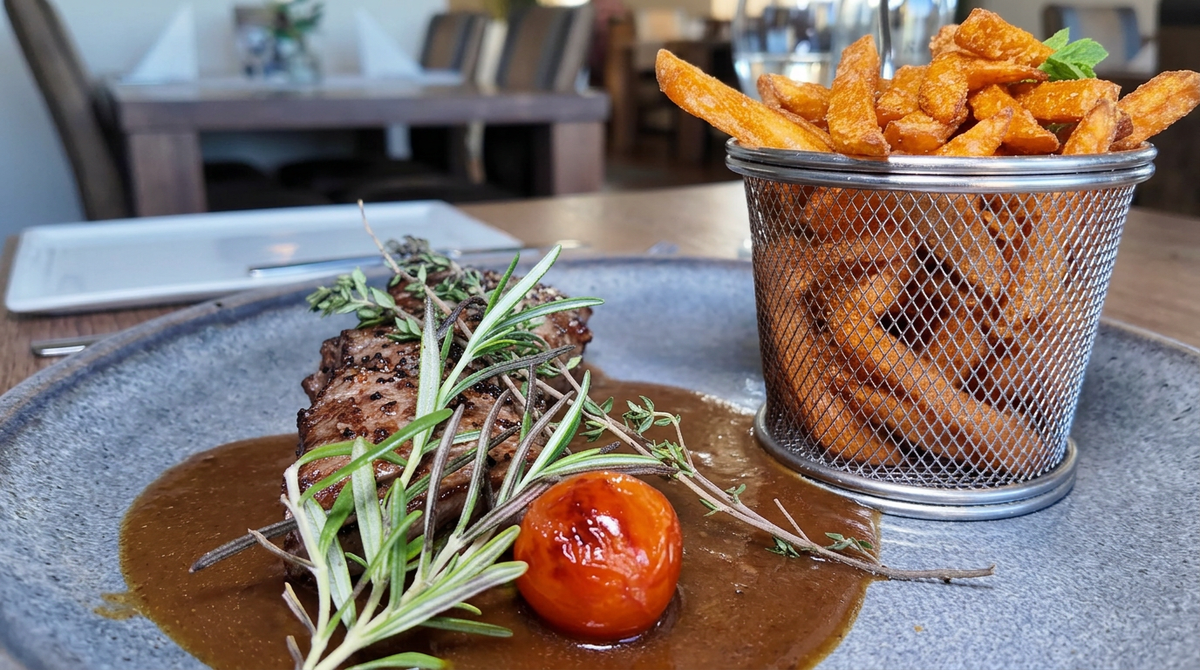 Black-Angus-Rumpsteak–3-Gänge-Menü