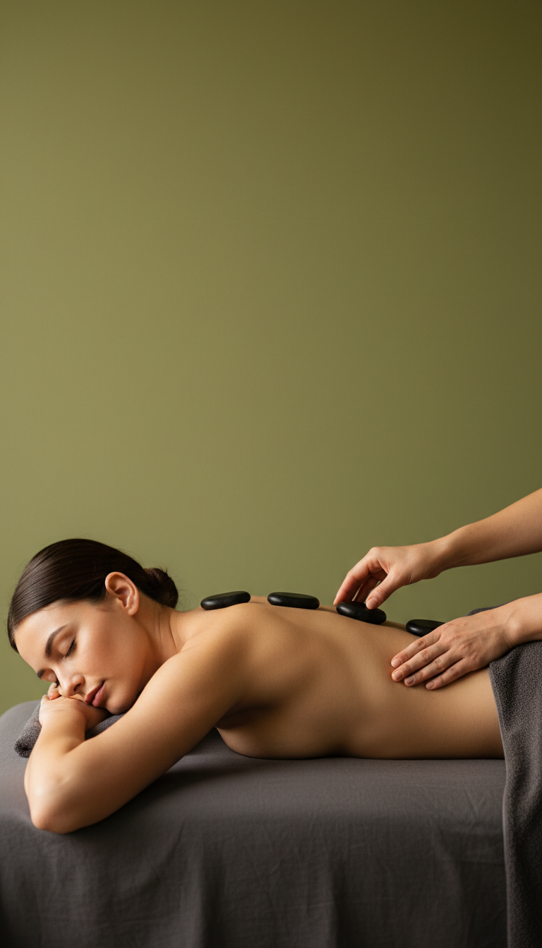 Winter Hot Stone Rückenmassage