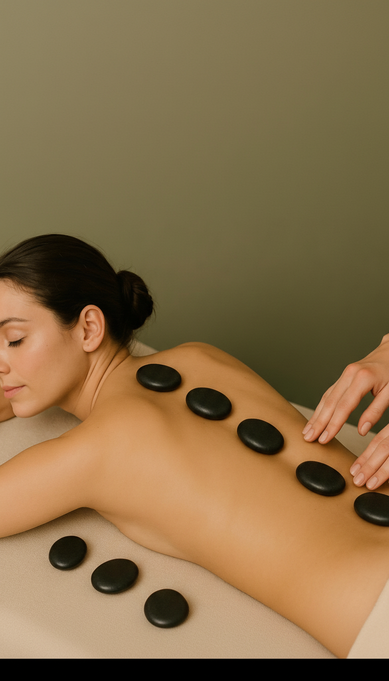 Winter Hot Stone Rückenmassage
