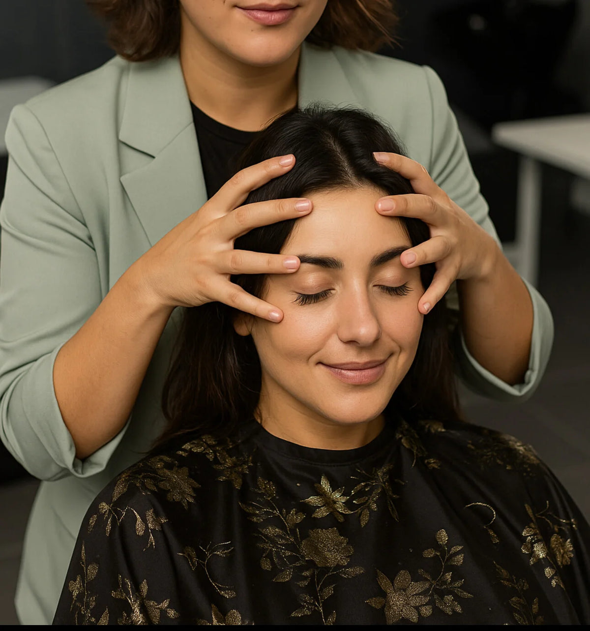 Kopf- &amp; Nackenmassage mit Lymphdrainage