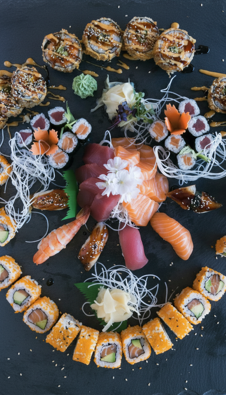 3-Gänge-Sushi-Menü für 2 Personen