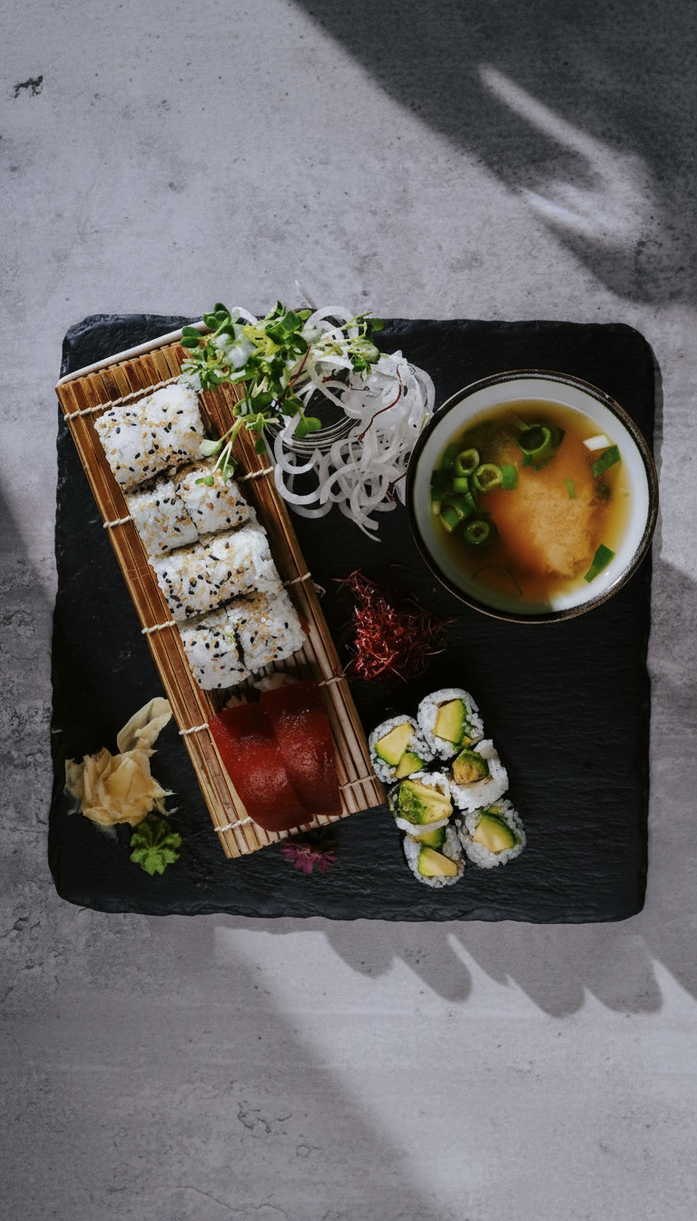 3-Gänge-Sushi-Menü für 2 Personen