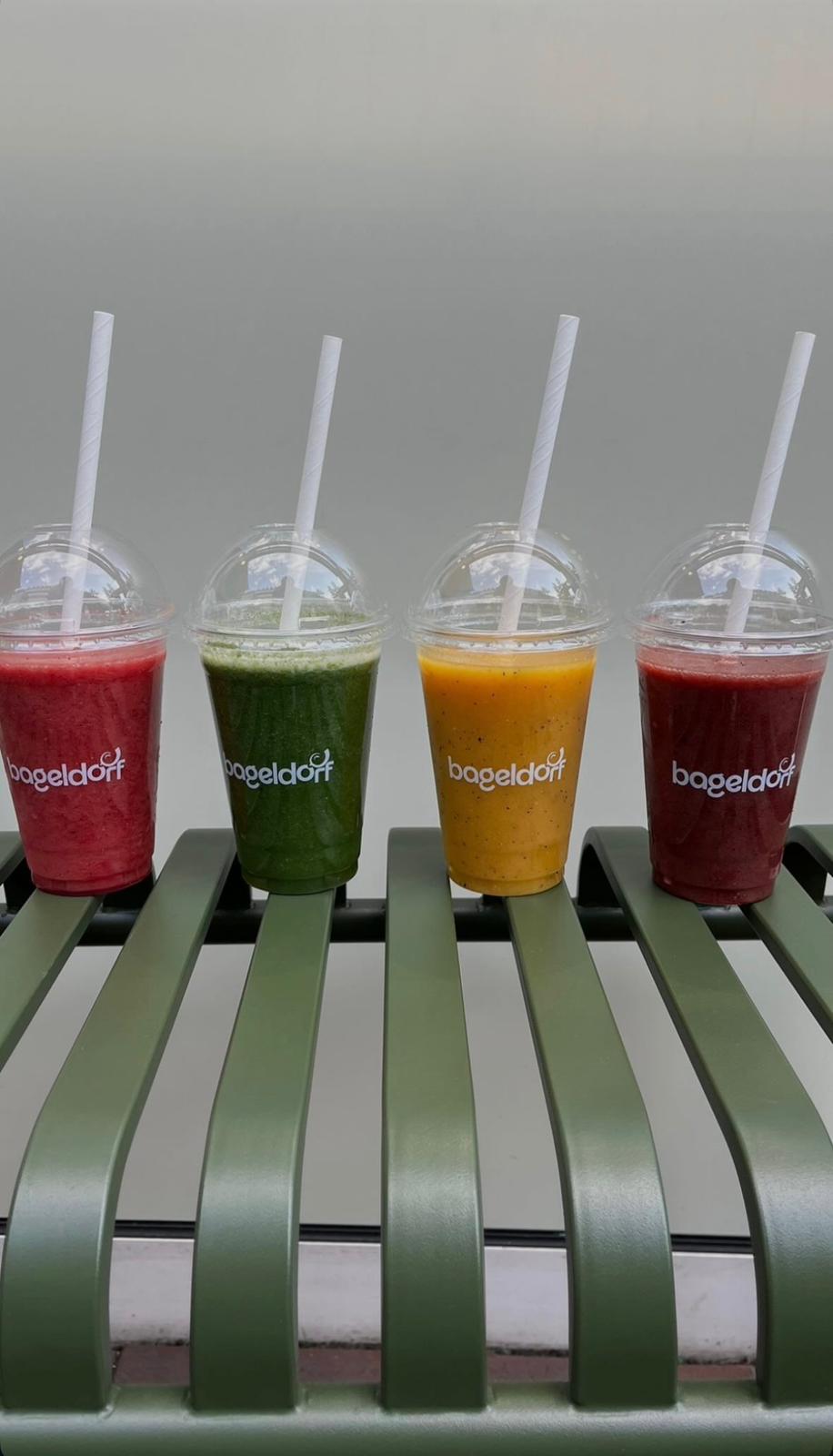 Bagel &amp; Smoothie für 2 Personen
