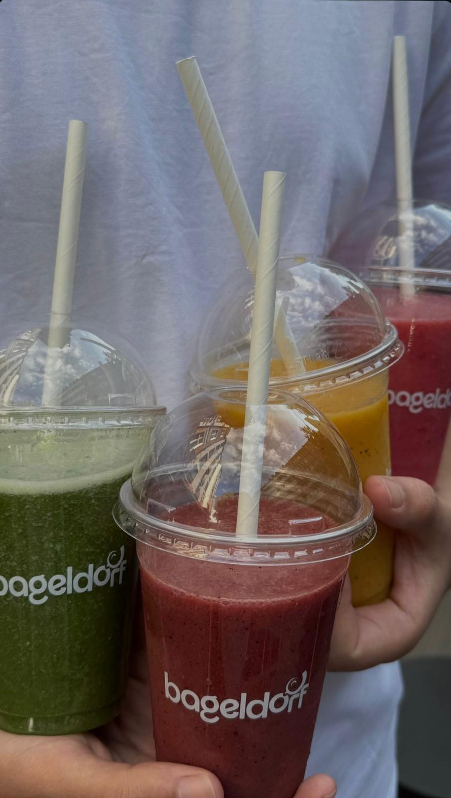 Bagel &amp; Smoothie für 2 Personen