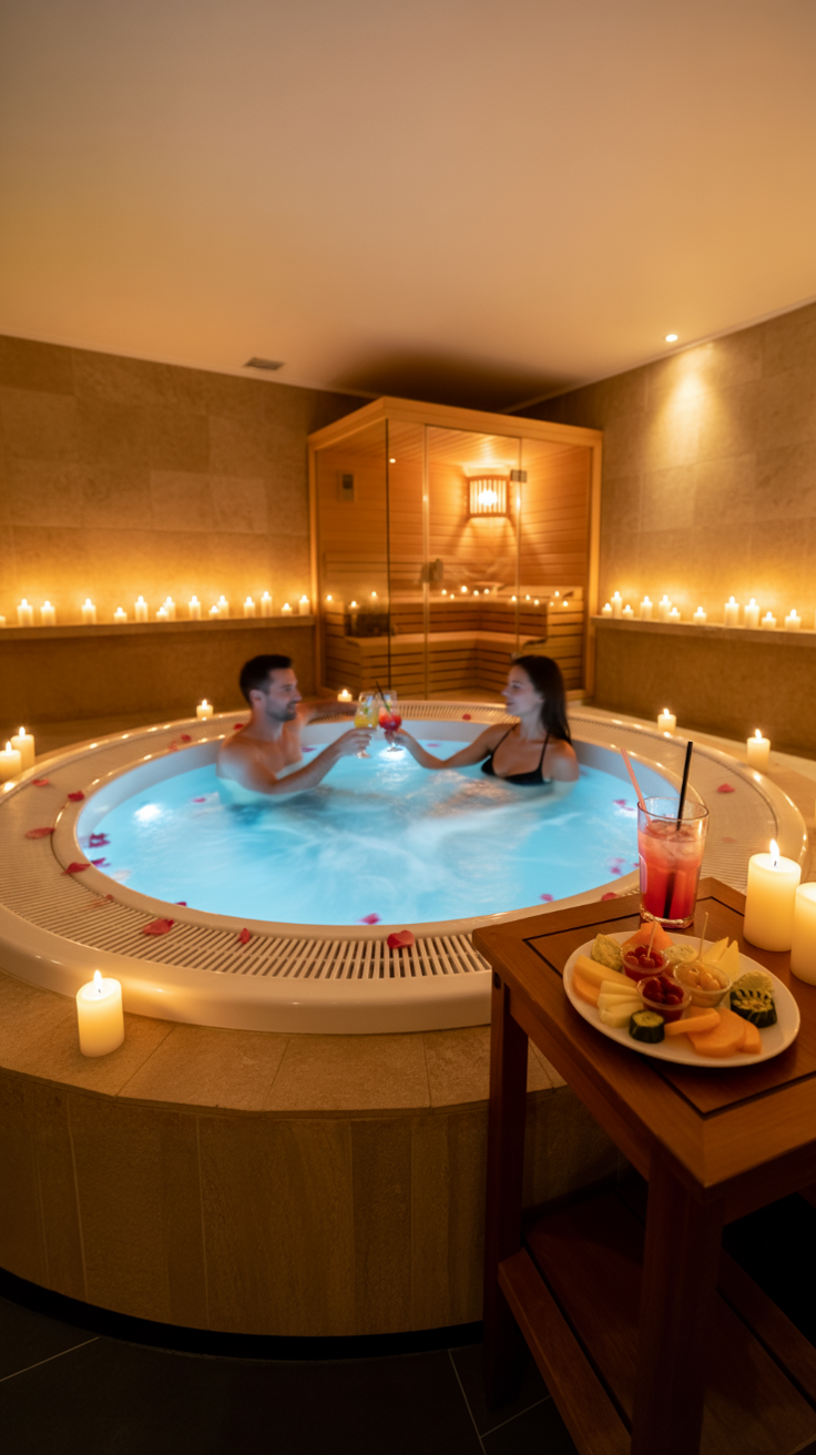 3 Stunden Private Spa mit Candlelight für 2 Personen