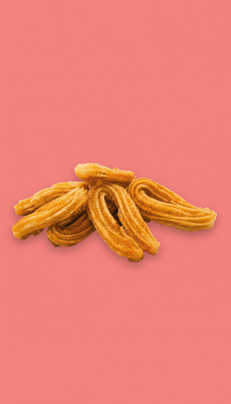 Goldbraune Churros frisch frittiert und knusprig als süßes Dessert bei The Burgerz in Oberhausen.