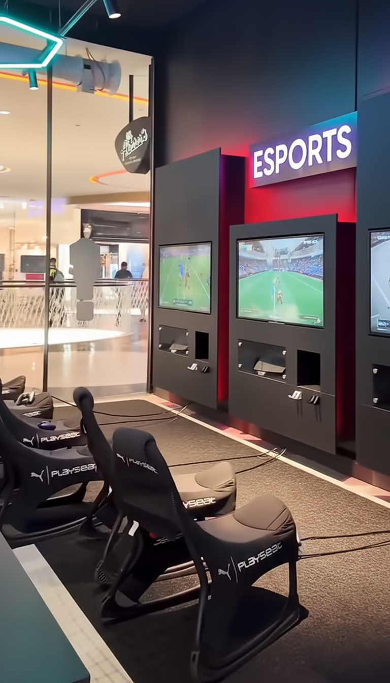 Interaktives Soccerbeatspiel &amp; Snack Menü