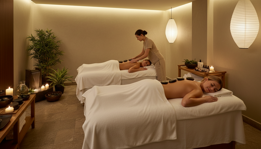 Hot-Stone Massage für 2 Personen