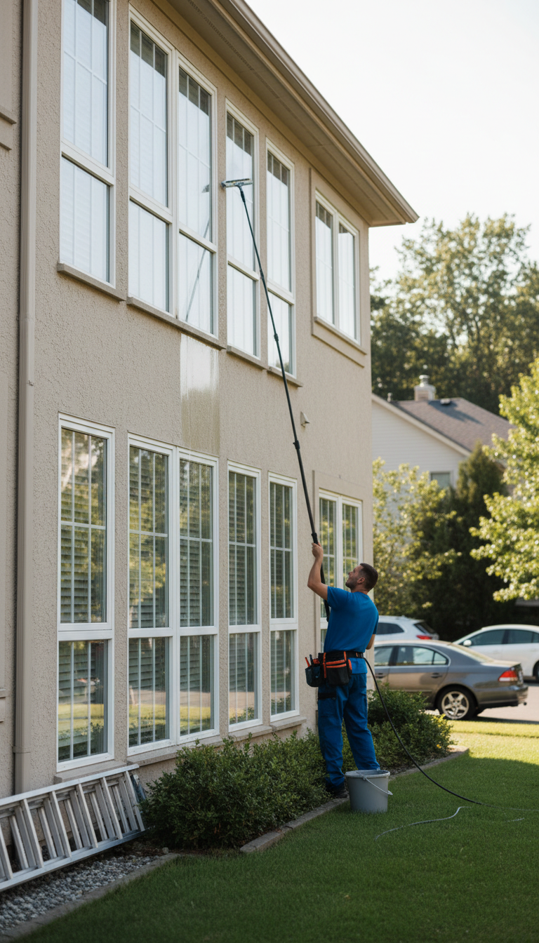 Fensterreinigung für 7 Fenster