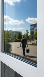 Fensterreinigung für 10 Fenster