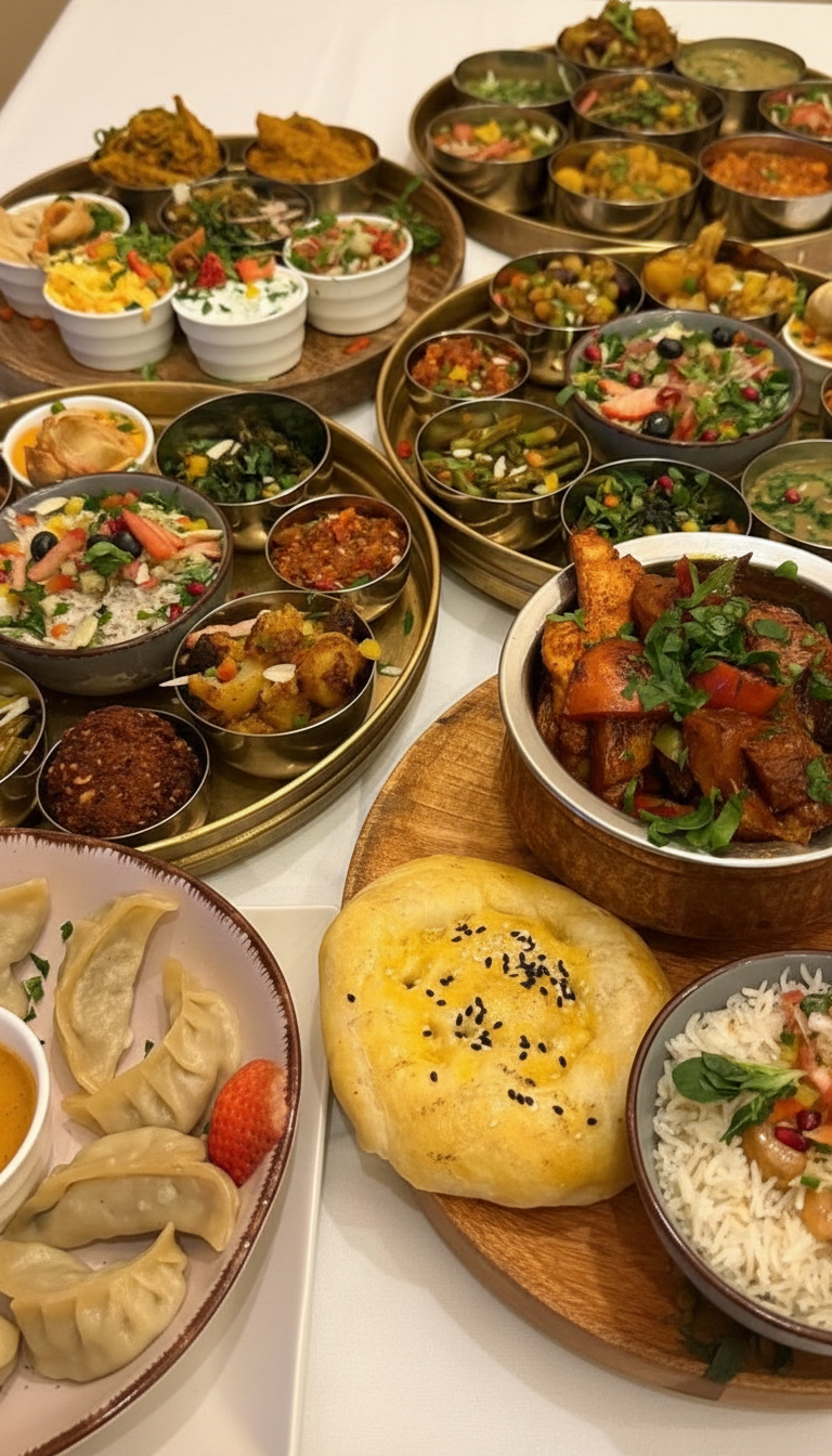 Nepalesische Tapas für bis zu 4 Personen