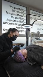 Microblading mit Nachbehandlung