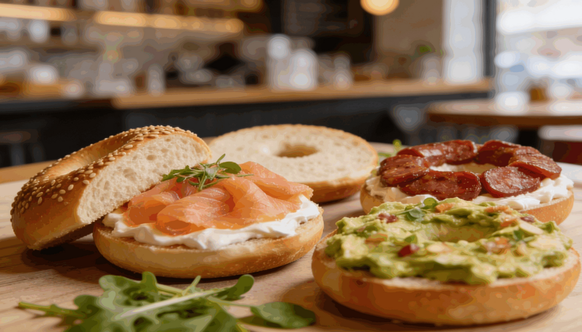 Bagel &amp; Iced Latte für 2 Personen
