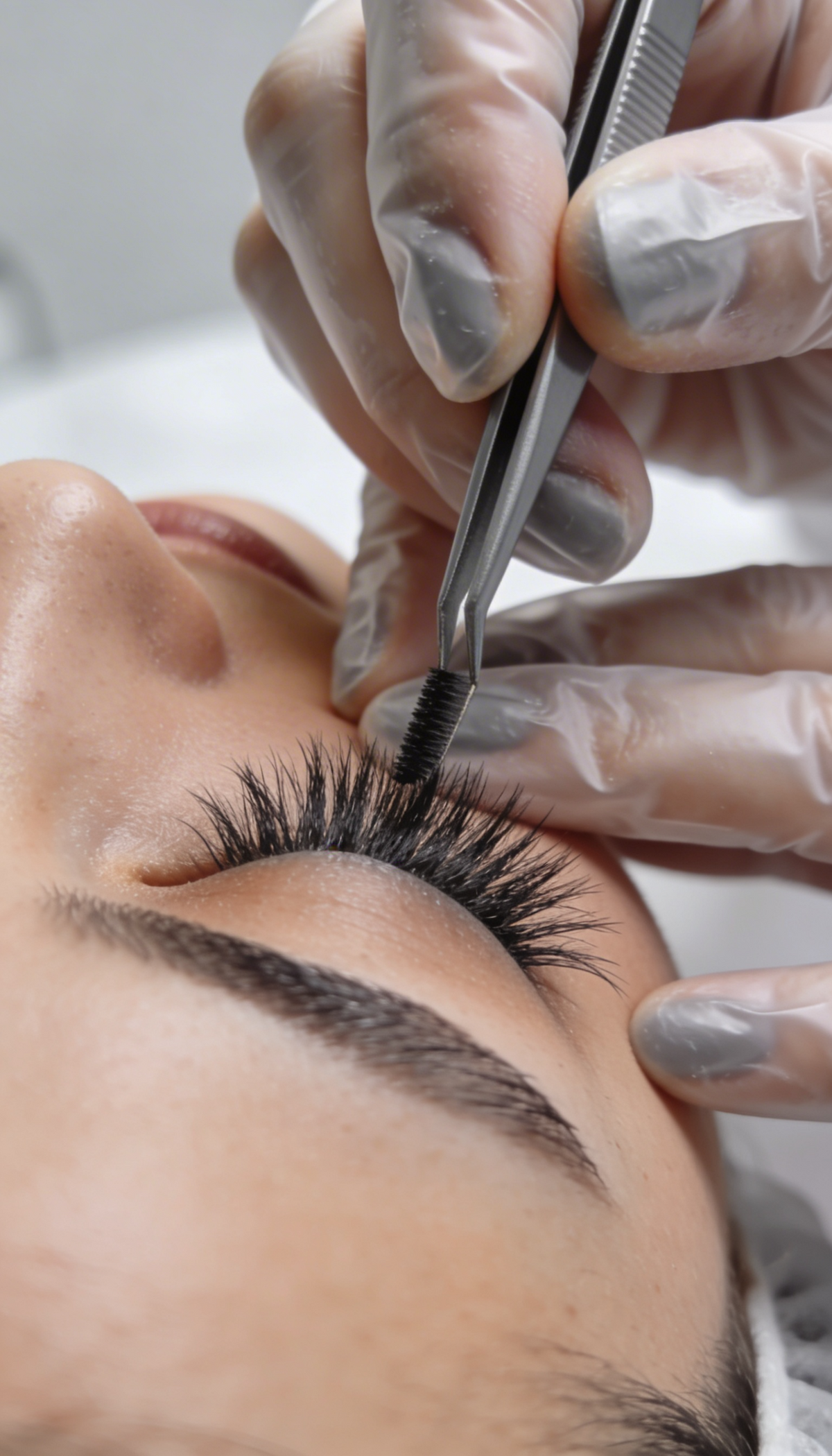 Wimpernlifting mit Färben