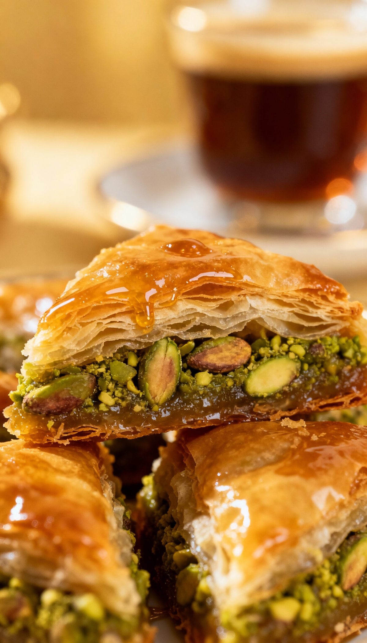 Baklava Mix Box (20 Stück) und Heißgetränk