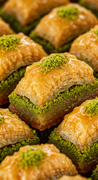 Baklava Mix Box (20 Stück) und Heißgetränk