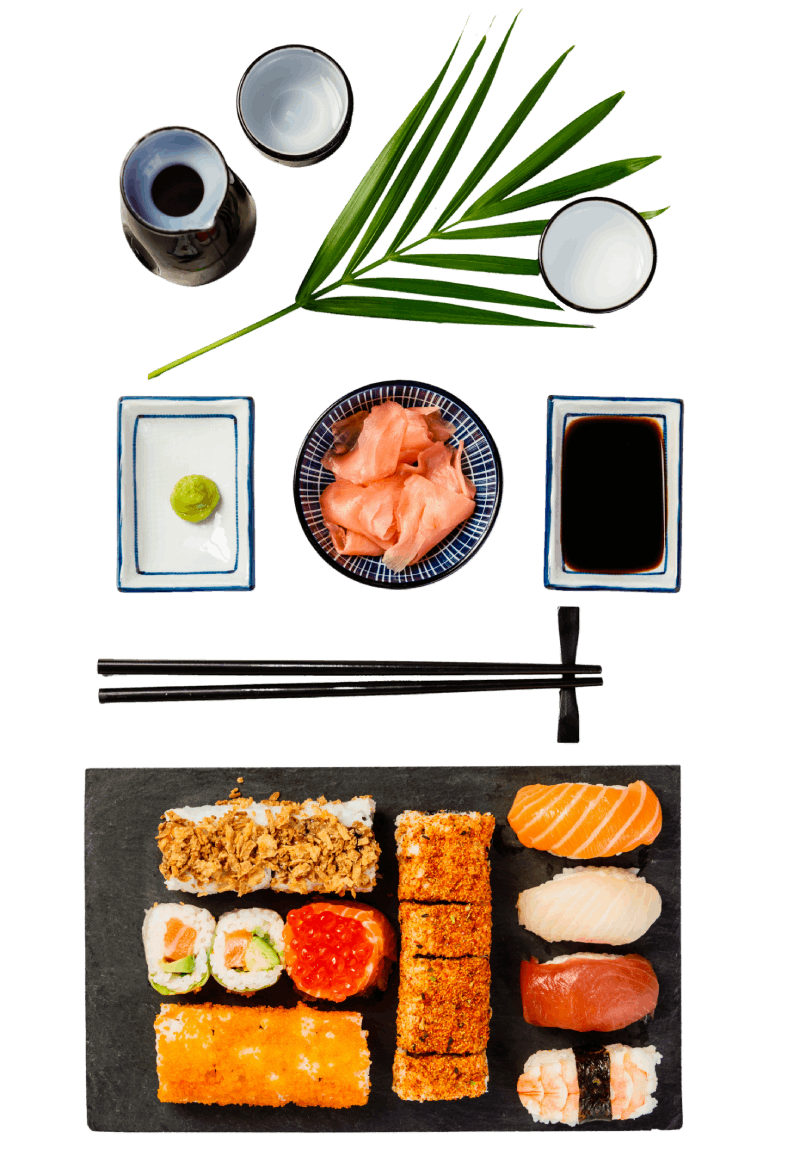 Bento Mix Box mit 64 Stück Sushi